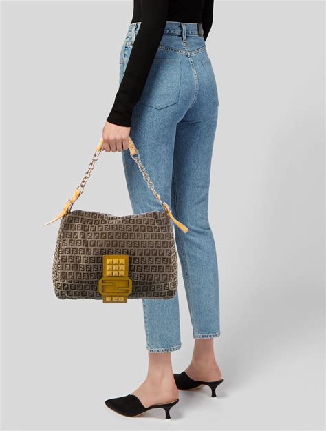 fendi zucchino studded bag